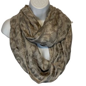 Apt.9 Infinity Scarf Wrap Glimmer Neutral NWT